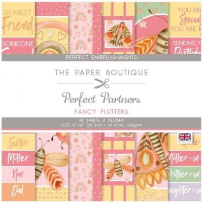 The Paper Boutique Fancy Flutters Designpapiere - Embellishments Pad